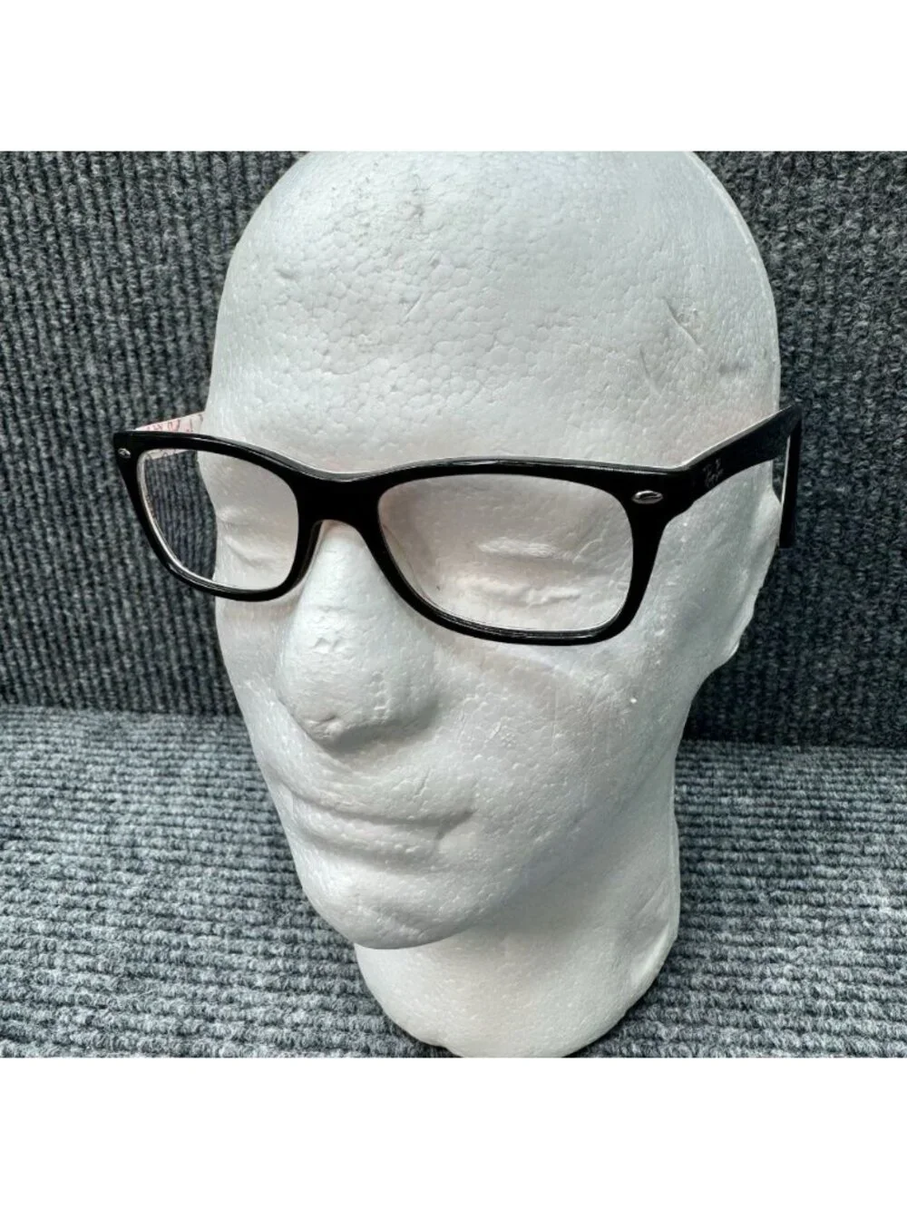 Ray-Ban RB5228 5014 Eyeglasses Black White and Red 50-17-140 Full Rim + Case